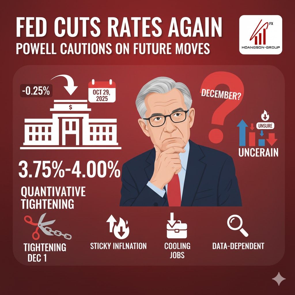 Fed Cuts Rate Again, but Powell Casts Doubt on December Follow-Up