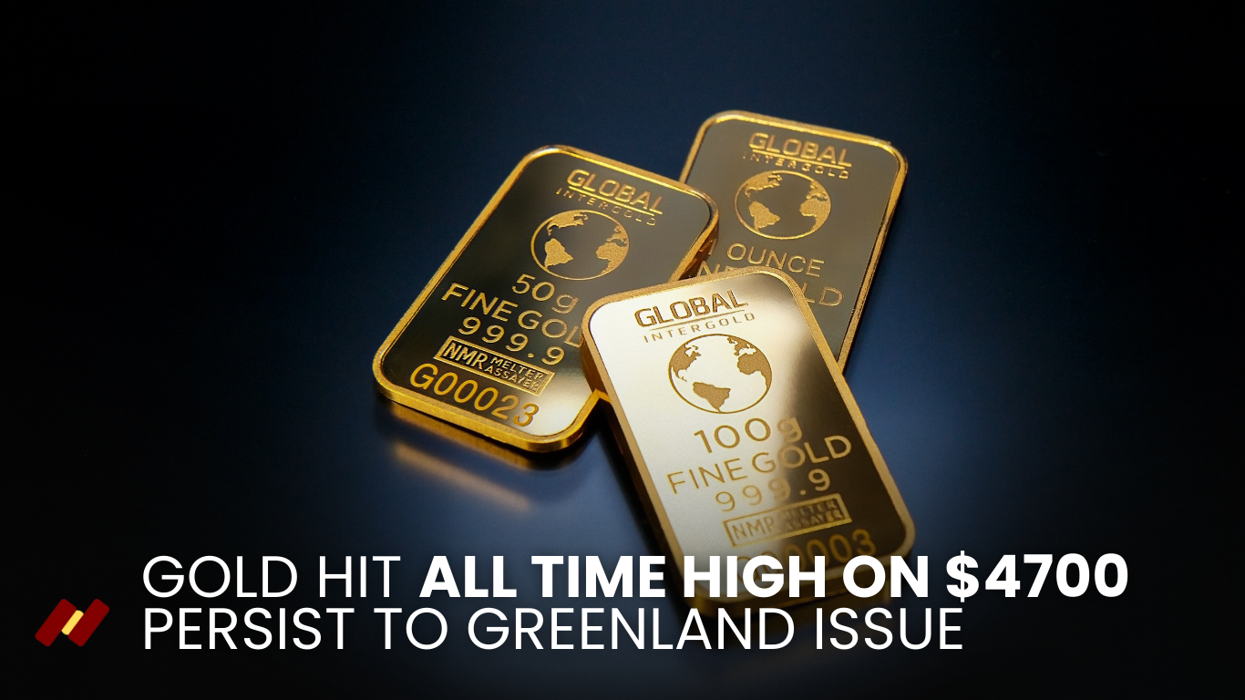 Gold Hit All Time High on $4700 Persist to Greenland Issue