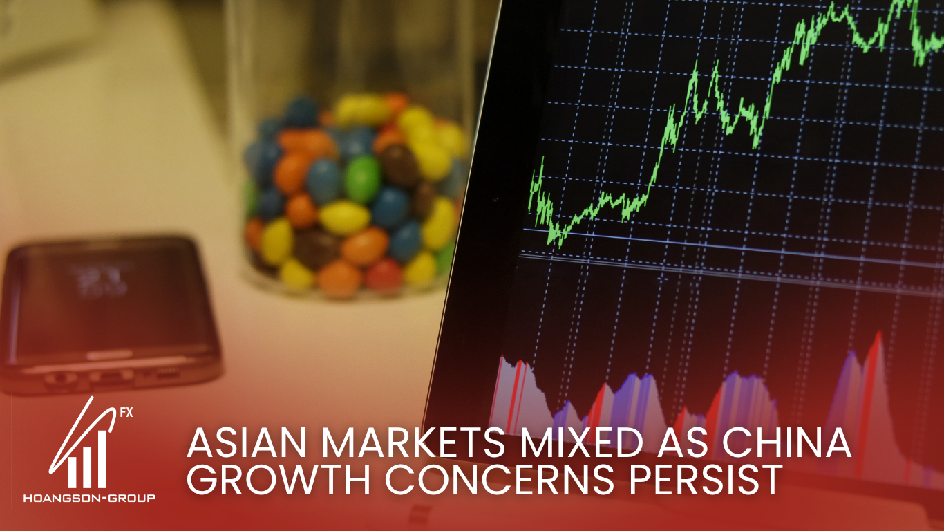 Asian Markets Mixed as China Growth Concerns Persist