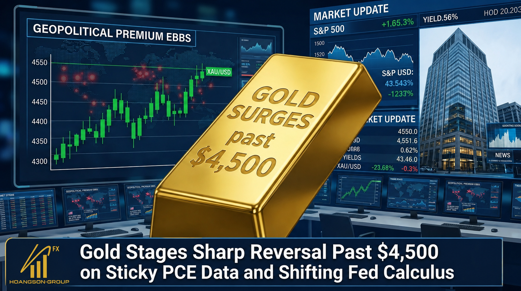 Gold Stages Sharp Reversal Past $4,500 on Sticky PCE Data and Shifting Fed Calculus