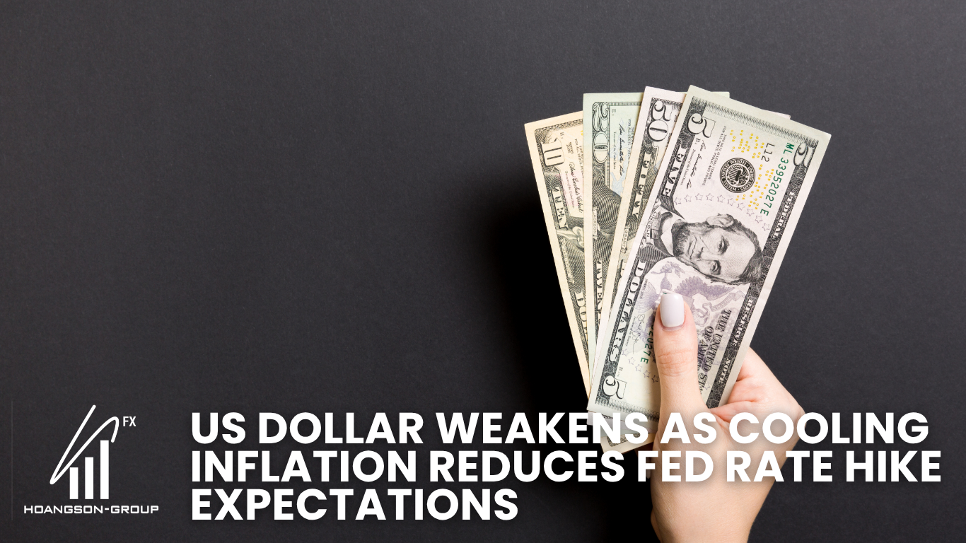 US Dollar Weakens as Cooling Inflation Reduces Fed Rate Hike Expectations
