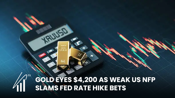 Gold Eyes $4,200 as Weak US NFP Slams Fed Rate Hike Bets