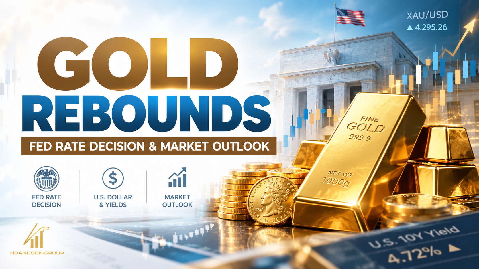 Gold Rebounds as Traders Digest Fed Decision, While Stronger Dollar and Yields Cap Gains